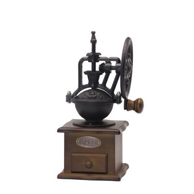 China Fashion Outdoor Unique Design Small Coffee Grinder Vintage Household Coffee Antique Manual Hand Grinder for sale