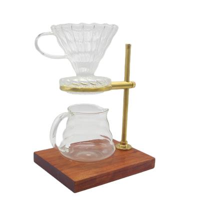 China Viable Wholesale Customized Good Quality Sell Well New Type Coffee Glass Drip Jar Set for sale