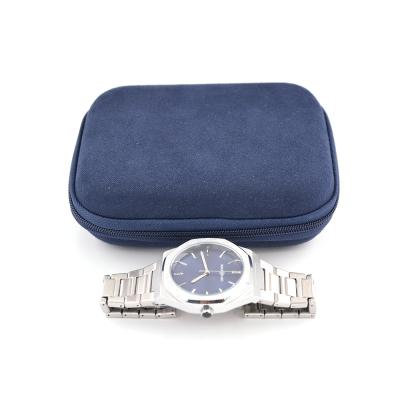 China Custom Shockproof Ocean Blue Color Branded Watch Case Qualified Hot Sale EVA Foam Set Premium Watch Case for sale