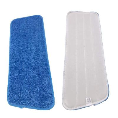 China Sustainable Floor Pad 1 PC Sustainable Floor Mop Microfiber Mop Replacement Cleaning Pad Suitable For Spray Wipes Washable for sale