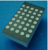 China Gemeenschappelijke anode 5x7 Matrix Display, Led Dot Display 1,5 inch cijferhoogte Te koop