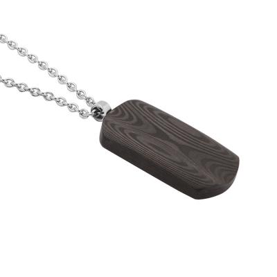 China High Quality Lightweight Carbon Fiber Mens Jewelry Pendant Men Neckless for sale