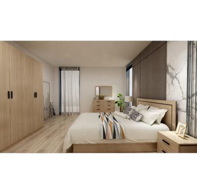 China Single Assembly Modern Style Panel Melamine Bedroom Furniture Whole Set Set for sale