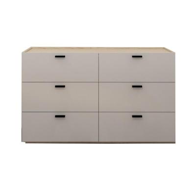 China Contemporary Nordic Original Style 6 Drawer Wooden Dresser for sale