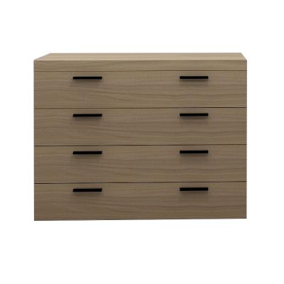 China Customized Modern Wenge Modern Bedroom Lightweight Wooden Dresser With 6 Drawers for sale