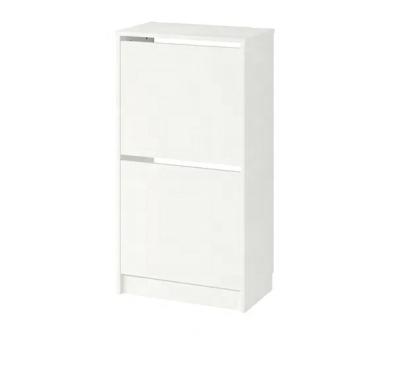 China Wooden storage cabinet (the other) of 2 doors of adjustable shoe rack white for sale