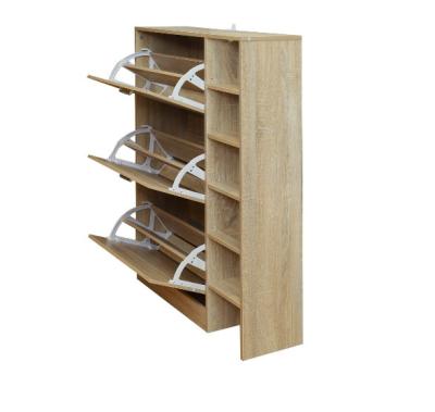 China New Arrival Modern Shoe Storage Cabinet (Others) Adjustable 20 Pair With Three Drawers And Shoe Racks for sale