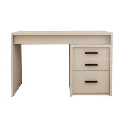 China Home Office Convertible Modern Use White Computer Writing Desk With Three Drawers for sale