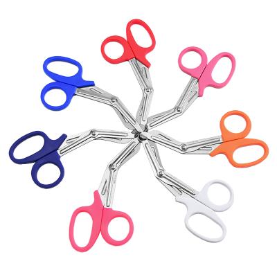 China Plastic Medical Trauma Gauze Tactical Shears Bandage Scissors for sale