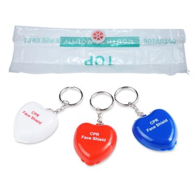 China Custom Logo Printing One Way Valves Plastic CPR Top Selling Mini Key Chain Kit for sale