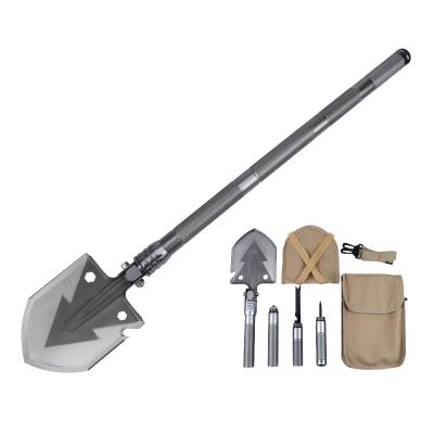 China Wholesale Survival Camping Shovel Multifunctional Folding Military Shovel for sale