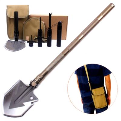 China Hot Sales Multifunctional Outdoor Camping Shovel Military Folding Portable Shovel for sale