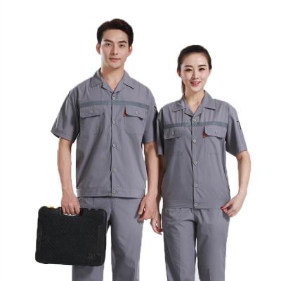 China Sidiou Eco-Friendly Group Short Sleeve Industrial Uniform Factory Wear-proof Uniforms For Mechanical Shop For Work Shirts Unisex Uniforms for sale