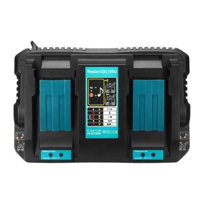 China Power tool battery charger 18V lithium battery charger DC18RD for makita lxt1500 bl1840 bl1860 lxt400 power tool battery Makita twin charger for sale