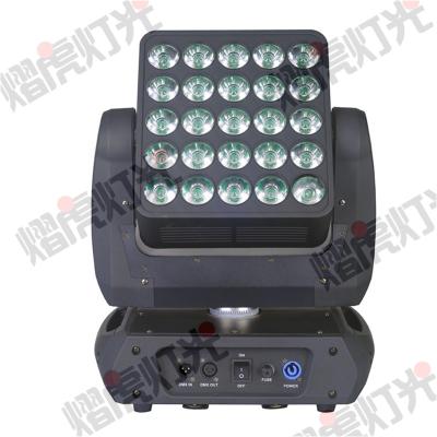 China Wedding Stage Matrix Wash RGBW 4in1 LED Beam DJ Light 25 Led Matrix Panel Moving Head Light for sale