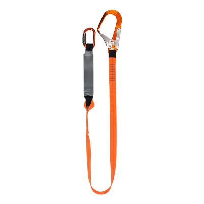 China HT-512L Single Safety Devices Fall Protection Alloy Steel Lanyard Safety Line Rope With Energy Absorber for sale