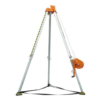 China HT-906 Wholesale 1200lbs Confined Space Tripod Kit 30M Wire Rope Well Non Slip Rescue Tripod For Rescue 175x25x25cm for sale