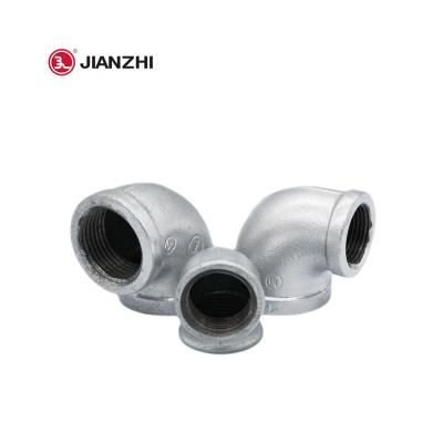 China High Durability JIANZHI All Sizes Of Malleable Iron Quick Release Pipe Fittings Pipe Fittings 90 Degree Elbow for sale