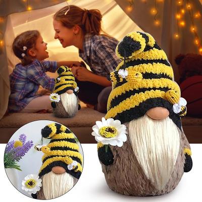 China Funny Gnome Plush Spring bee Decor Mr and Mrs Honeybee Gnomes Plush Tomte Elf World Bee Day Decor Swedish Dwarf bee gnome for sale