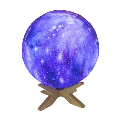 China Wholesale Eco-friendly Remote Control LED Moon Lamp 18CM Colorful Painted 15CM Touch 3D Star Sky Light for sale