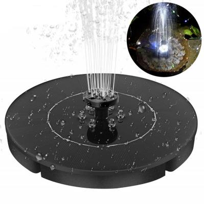 China Hot Product Amazon LED Led Solar Power Water Fountain Light Pump Fountain For Bird Bath for sale