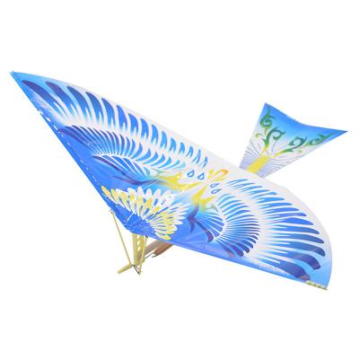 China New Elastic Band Power Plastic Flying Bird Wing Inertia Bird Creative Toys Bamboo Lucky Bird Plane Toys for sale