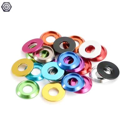 China Multicolor Aluminum Alloy Metal Gasket Semi-Round Aluminum Alloy Trim Shield Cut Key Spline Screw Head Trim M2M3M4M5M6M8 for sale