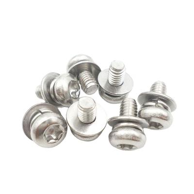 China Socket A2-70 Pan Head Three Combination Screws Torx de Pan Custom Stainless Steel 304 for sale