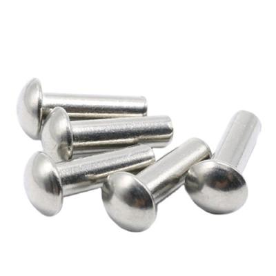 China Chinese Manufacture SS Cheap Solid Stainless Steel Rivet Solid Steel Screw Metal Rivet for sale