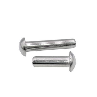 China Well-received popular well-made semi-circular stainless steel head solid round head stainless steel rivet for sale