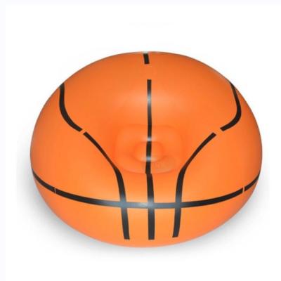 China Other Best Selling Lazy Sofa Fashion Cartoon Basketball Pattern Inflatable Air Boy Sofa Chair Bad for sale