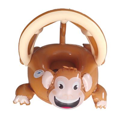 China Hot Selling Newly Developed Realistic Inflatable Cute Water Fun Places PVC Monkey Baby Seat Pool Water Lounge for sale