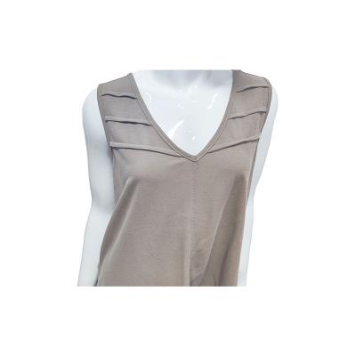 China OEM Class V-Neck Top Breathable Custom Soft Casual Vest Sleeveless Vest Tank Top For Women for sale