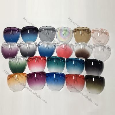 China Multi-color Full Plastic Hield Fog Screen S Face Glass Eye Shield Mask Transparent Glasses Anti Sunglasses Protector for sale