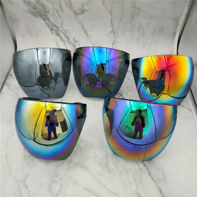 China 2021 New Fashionable Sun Glass Face Shade Protector Anti Fog Mask Colored Protective Sunglasses for sale