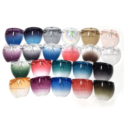 China Plastic Sun Glasses Anti Fog Face Protector Sun Visor Transparent Clear Cover Protector M Ask for sale