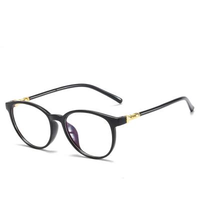 China New Fashion Retro Men Blue Lightweight Custom Frame Glass Block Women Optical Frame Transparent Glasses for sale