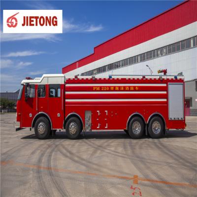 China JIETONG famous brand custom fire fighting chassis 22000 liters heavy duty water rescue and foam rescue fire truck 11800 (L) X 2500 (W) X 3350 (H) for sale