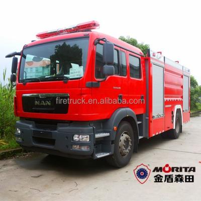 China hot sale 4*2 drive water tank 4t/fire truck fire truck water capacity 4000L 8120x2480x3300mm for sale