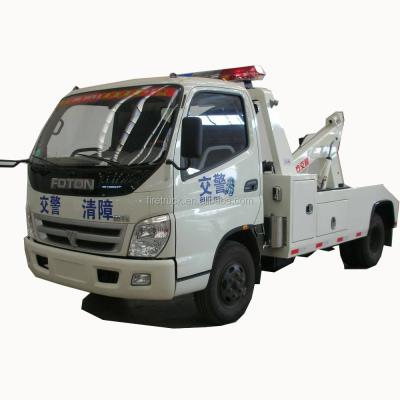 China Low Price 4x2 Road Rescue Heavy Duty Wrecker Tow Truck For Hot Sale Towing A 7.50-16 Recovery Wrecker Truck for sale