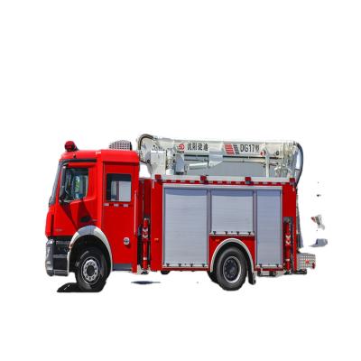 China original JIETONG vehicle brand 17m working height boom platform aerial hydraulic articulated fire truck for sale 10000(L) X 2500(W) X 3700(H) for sale