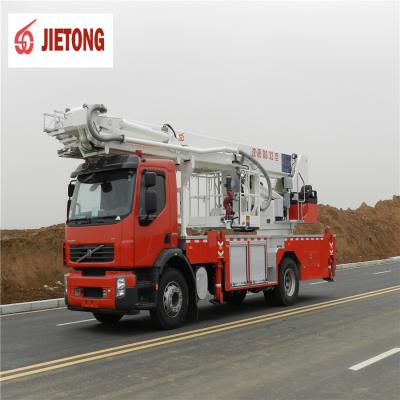 China JIETONG famous brand 32m working height boom platform aerial hydraulic articulated fire truck for sale 11600(L) X 2500(W) X 3900(H) for sale