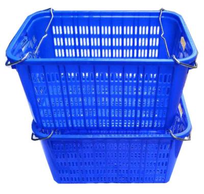 China HDPE stackable shipping transport vegetable fruit plastic crates for sale