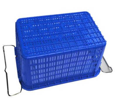 China 610*420 mm HDPE stackable shipping transport vegetable fruit plastic crates for sale