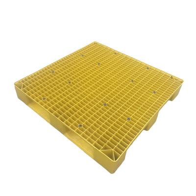 China Single faced 1200*1000*160mm open bottom deck 3 skids plastic pallet à venda