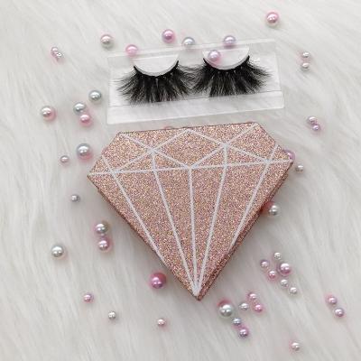 China Natural Handcrafted High Quality Long Fluffy Curved Reusable Eyelashes Crisscross Lashes 25mm Long for sale