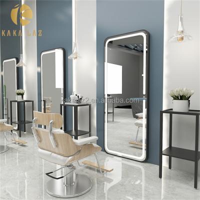 China Modern Styling Stations Baber Salon Stations Salon Mirror Station With Light for sale