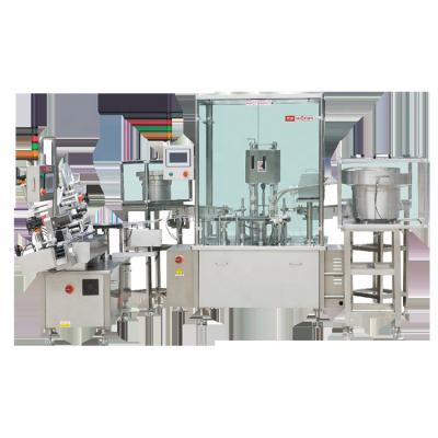 China Automatic Liquid Filling Capping Labeling Flow 316L+304 Stainless Steel Round Bottle Liquid Eye Drop Filling Machine for sale