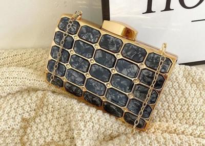 China DIY Black Acrylic Gold Handbag Frames Iron Wallet Frame With Handle for sale