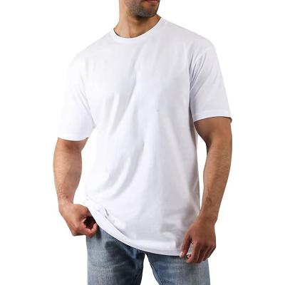 China Breathable Soft Casual Short Sleeve Crewneck T-shirt Cotton Men's Basic Tees for sale